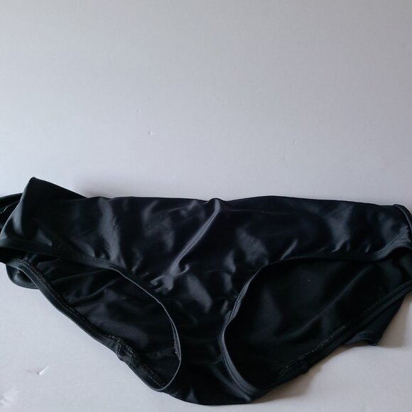 SWIM BY CACIQUE SWIM SKIRT--PLUS SIZE 22 -BLACK- BUILT IN BIKINI BOTTOM - Picture 6 of 12